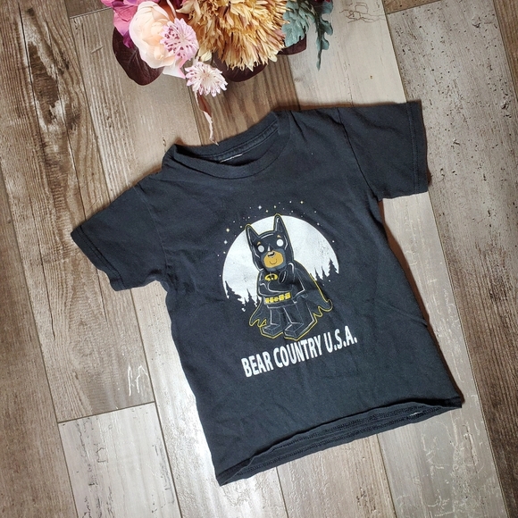 Bear Country U.S.A. Black Graphic Lego Batman T-Shirt Toddler Boy Size 3T - Picture 2 of 8